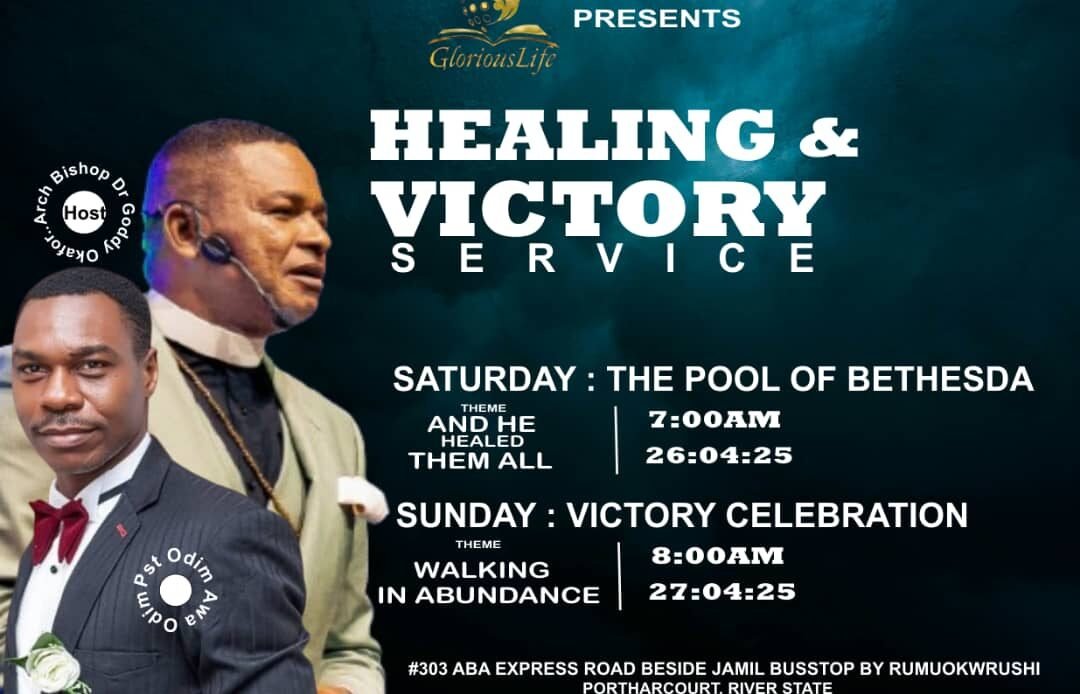 Walking in Abundance – Healing & Victory Service Walking in Abundance – Healing & Victory Service
