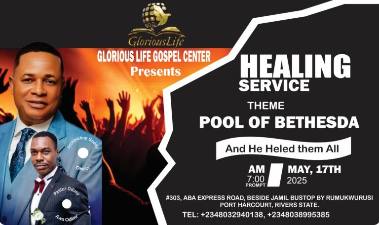 GLGC PORT HARCOURT HEALING SERVICS FLYER