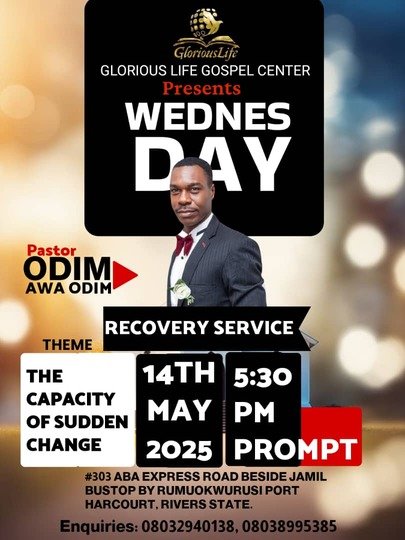 The Capacity of Sudden Change – Wednesday Recovery Service