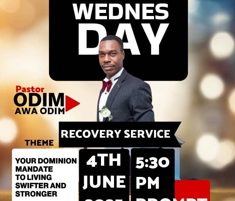 Your Dominion Mandate to Living Swifter and Stronger – Wednesday Recovery Service Your Dominion Mandate to Living Swifter and Stronger – Wednesday Recovery Service