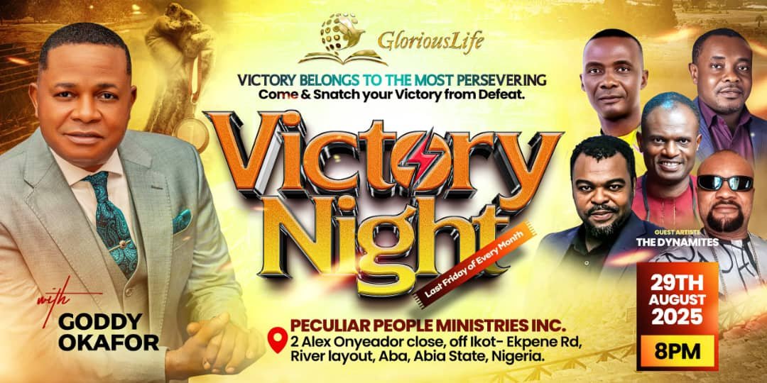 Glorious Life Gospel Center International August 2025 Victory Night Monthly Encounter With Archbishop Dr. Goddy Okafor