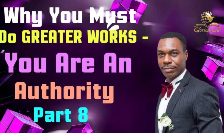 Why you must do greater works You are an Authority (Part 8) By Pastor Odim Awa Odim GLGC PH