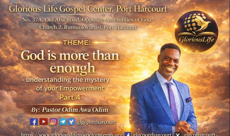God is More Than Enough Understanding the Mystery of Your Empowerment Part 4 Pastor Odim Awa Odim